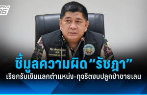 ป.ป.ช. ฟัน “รัชฎา” อดีตอธิบดีกรมอุทยานฯ เรียกรับเงิน-ทุจริตงบปลูกป่าชายเลน