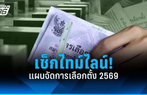เลือกตั้ง 2569 เช็กไทม์ไลน์! วันรับสมัคร-เลือกตั้งล่วงหน้า-วันประกาศผล