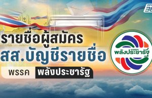 เลือกตั้ง 2569 : เช็กลำดับ สส.บัญชีรายชื่อ 35 คน “พรรคพลังประชารัฐ”