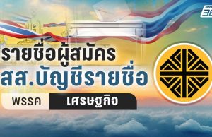 เลือกตั้ง 2569 : เช็กลำดับ สส.บัญชีรายชื่อ 63 คน “พรรคเศรษฐกิจ” เบอร์ 11