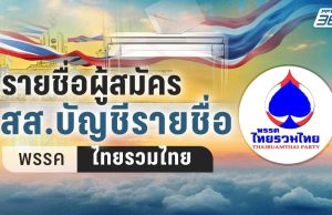 เลือกตั้ง 2569 : เช็กลำดับ สส.บัญชีรายชื่อ 4 คน “พรรคไทยรวมไทย” เบอร์ 55
